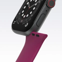 Apple Watch Band 42/44/45mm OtterBox Band Antimicrobienne Pulse Check (Dark Pink / Red) -Magasin D'Accessoires Mobiles all day apl watch 42 44 watch band pulse check quality 4