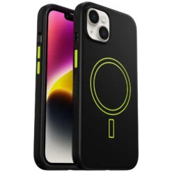 Coque IPhone 14 Aneu Series Electric Vibes (Black / Lime Green)
