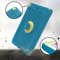 Coque IPad (10.2 Pouces) (7e, 8e, 9e Gén.) Kids EasyGrab Tablet Galaxy Runner Blue (Blue/Green) -Magasin D'Accessoires Mobiles apl214 ipadl19 galaxyrunnerblue 7