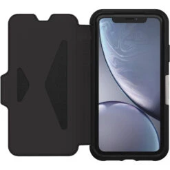 Coque IPhone XR Strada Series Folio Shadow (Black) -Magasin D'Accessoires Mobiles apl40 iphl18 shadow d fo