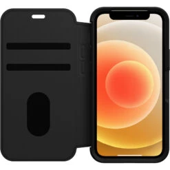 Coque IPhone 12 Mini Strada Folio Shadow (Black) -Magasin D'Accessoires Mobiles apl40 iphl20 shadow 2