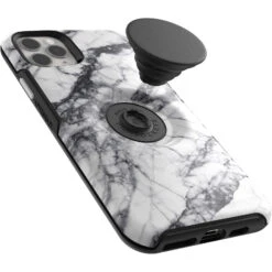 Coque Galaxy A02s Otter + Pop Symmetry Series White Marble (White / Black Graphic) -Magasin D'Accessoires Mobiles apl84 iphp19 whitemarble 5