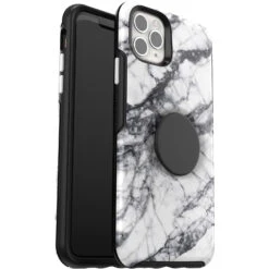 Coque Galaxy A02s Otter + Pop Symmetry Series White Marble (White / Black Graphic) -Magasin D'Accessoires Mobiles apl84 iphp19 whitemarble 6