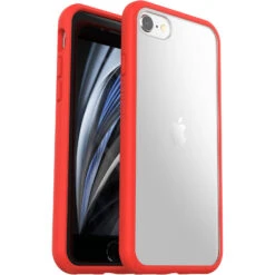 Coque IPhone SE (2nd Gén) & IPhone 8/7 React Series Power Red (Clear / Red) -Magasin D'Accessoires Mobiles apla3 iph16 powerred 3