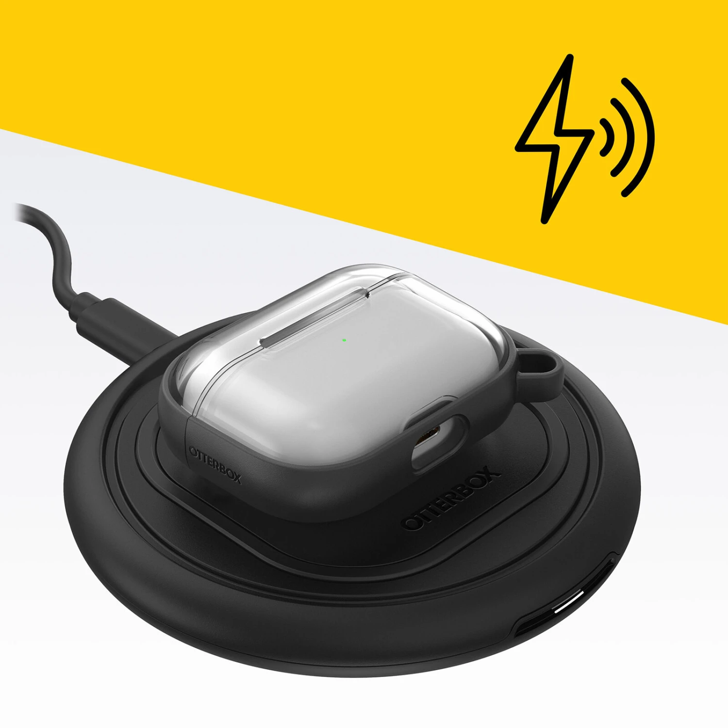 Coque AirPods Pro (1e Gén) Série Lumen Black Crystal (Clear/Black) 5 Coque AirPods Pro (1e Gén) Série Lumen Black Crystal (Clear/Black) – Image 3