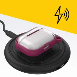 Coque AirPods Pro (1e Gén) Série Lumen Sparkleberry (Pink) -Magasin D'Accessoires Mobiles apla7 airpods pro sparkleberry 3