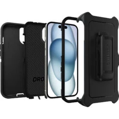 Coque IPhone 15 Defender Series Black -Magasin D'Accessoires Mobiles defender ipha23 black 3