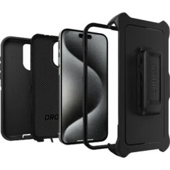 Coque IPhone 15 Pro Max Defender Series Black -Magasin D'Accessoires Mobiles defender iphd23 black 3