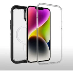 Coque IPhone 14 Plus Defender Series XT Black Crystal (Clear/Black) -Magasin D'Accessoires Mobiles defender xt iphb22 black crystal 3