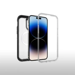Coque IPhone 14 Pro Max Defender Series XT Black Crystal (Clear/Black) -Magasin D'Accessoires Mobiles defender xt iphd22 black crystal 3