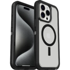 Coque IPhone 15 Pro Max Defender Series XT Dark Side (Clear / Black)