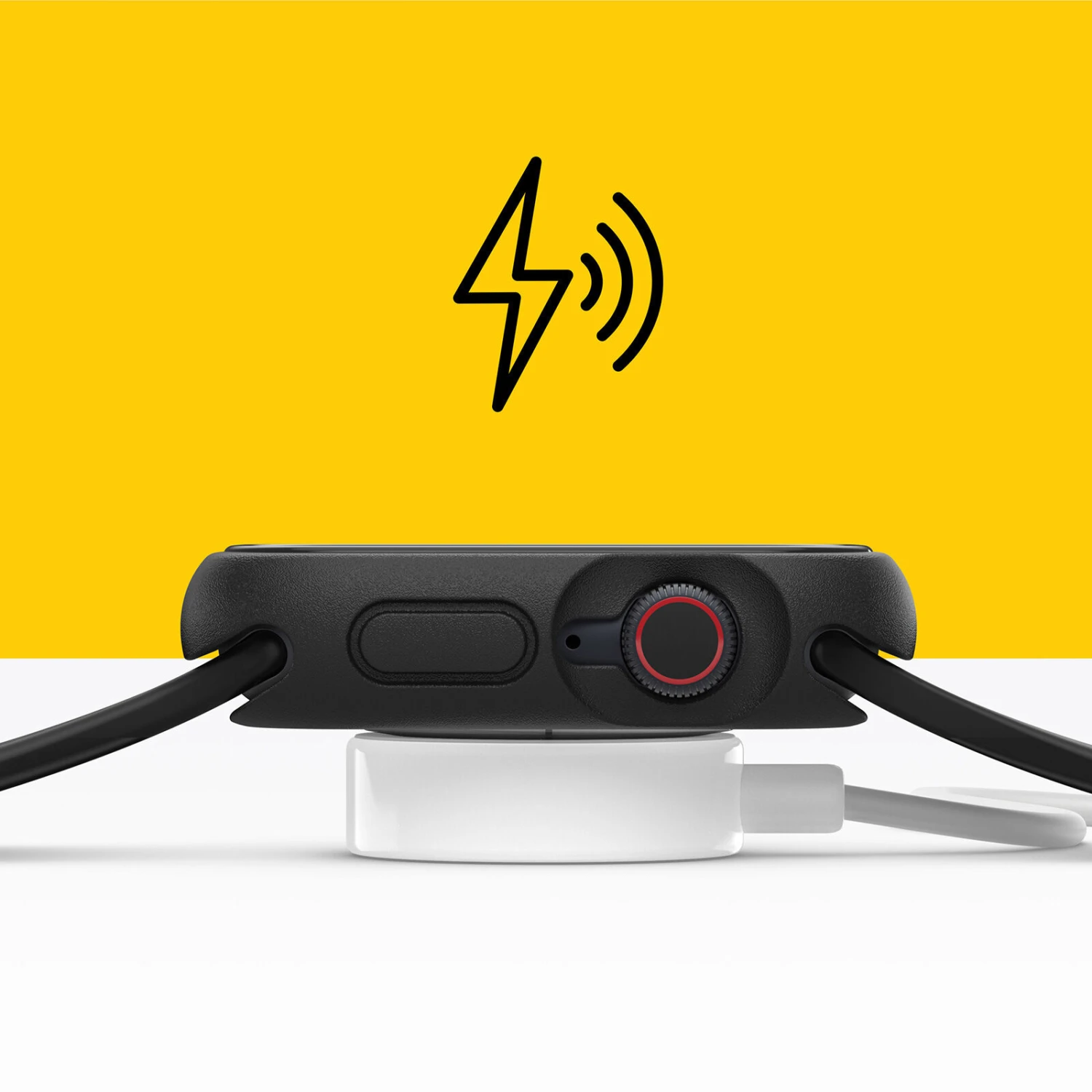 Coque Apple Watch Series 9/8/7 EXO EDGE Black 5 Coque Apple Watch Series 9/8/7 EXO EDGE Black – Image 3