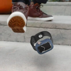 Coque Apple Watch Series 9/8/7 EXO EDGE Rock Skip Way (Blue) -Magasin D'Accessoires Mobiles exo edge series 7 drop protection 41 rock skip way drop protection 4