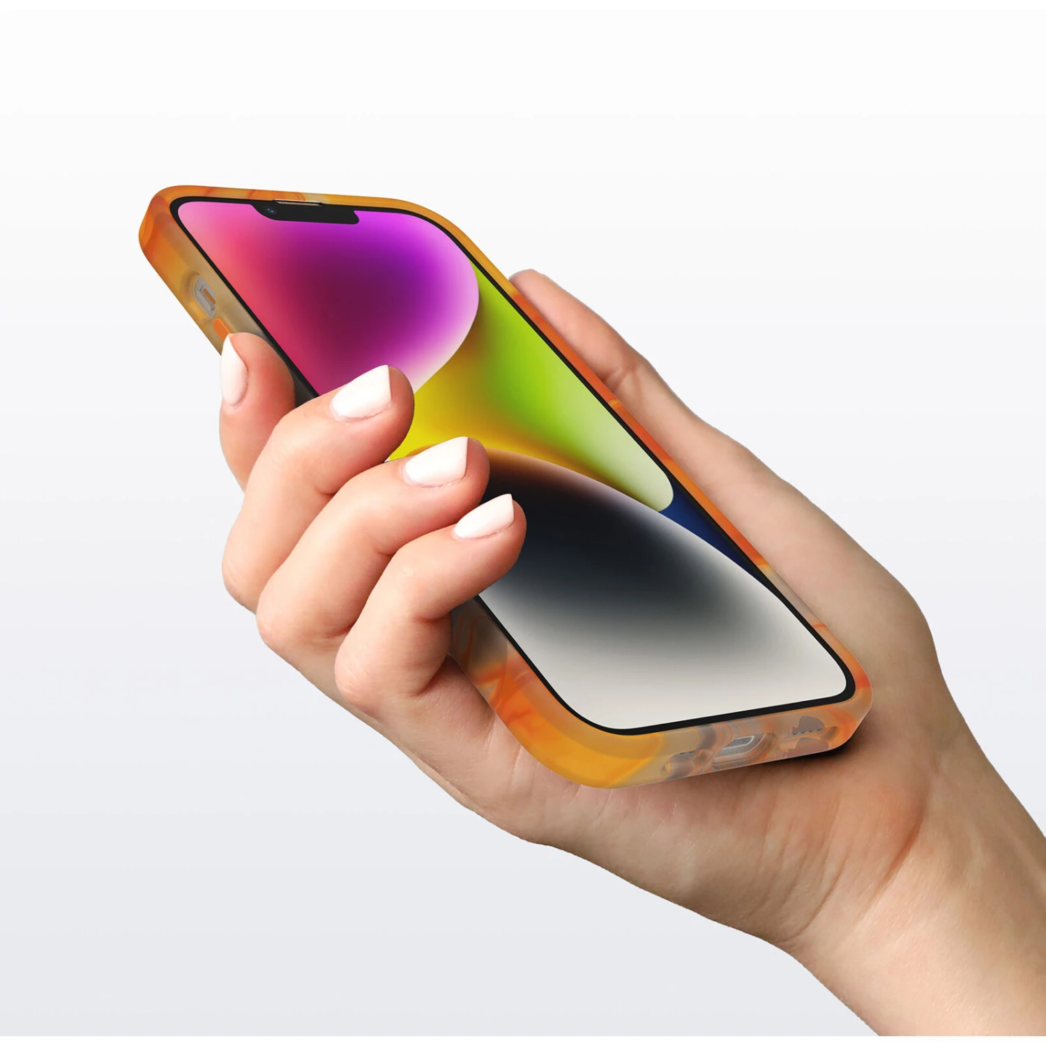 Coque IPhone 14 Plus Figura Series Io (Orange) 4 Coque IPhone 14 Plus Figura Series Io (Orange) – Image 2