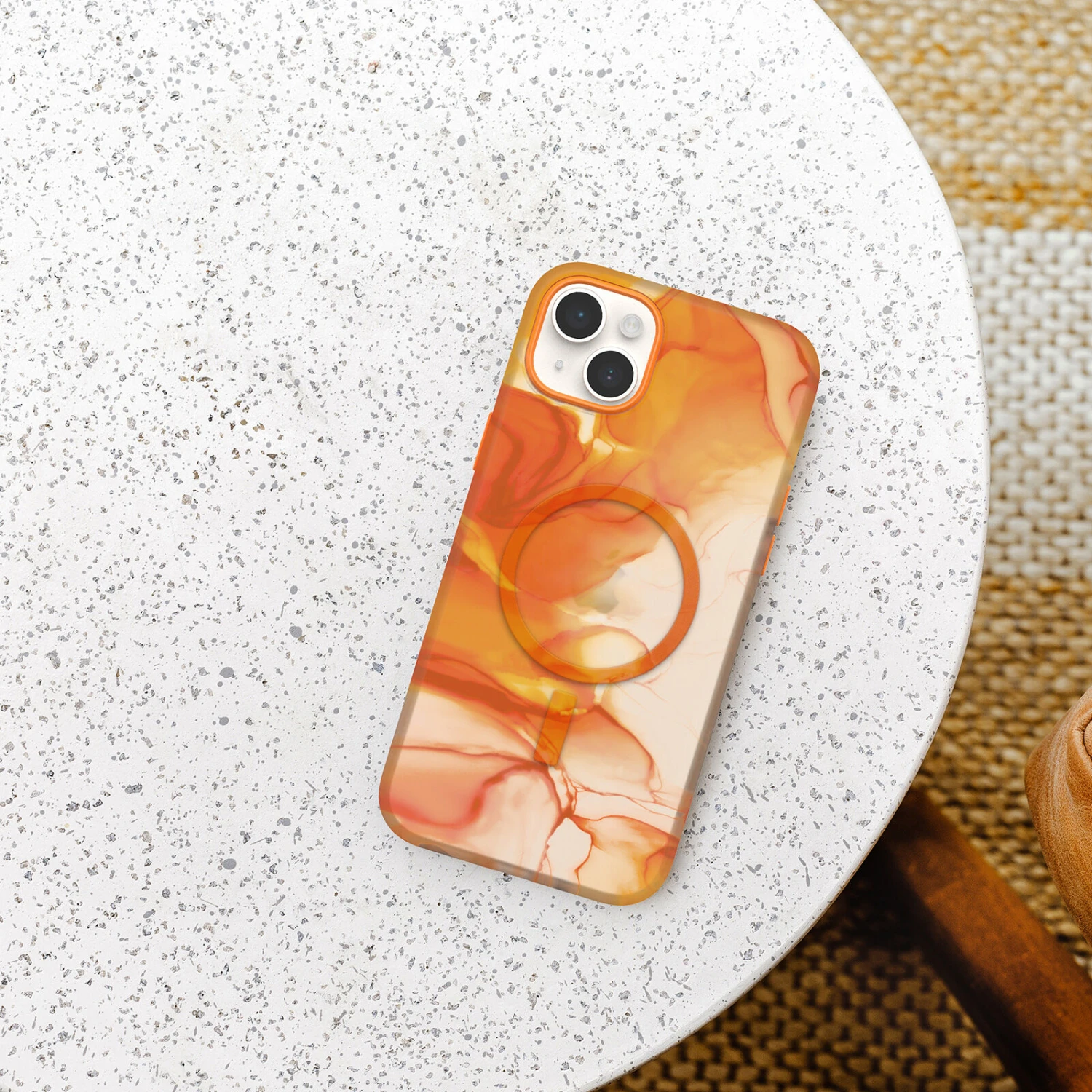 Coque IPhone 14 Plus Figura Series Io (Orange) 6 Coque IPhone 14 Plus Figura Series Io (Orange) – Image 4