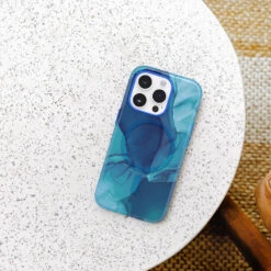 Coque IPhone 14 Pro Figura Series Morpho (Blue) -Magasin D'Accessoires Mobiles figura iphc22 morpho 4