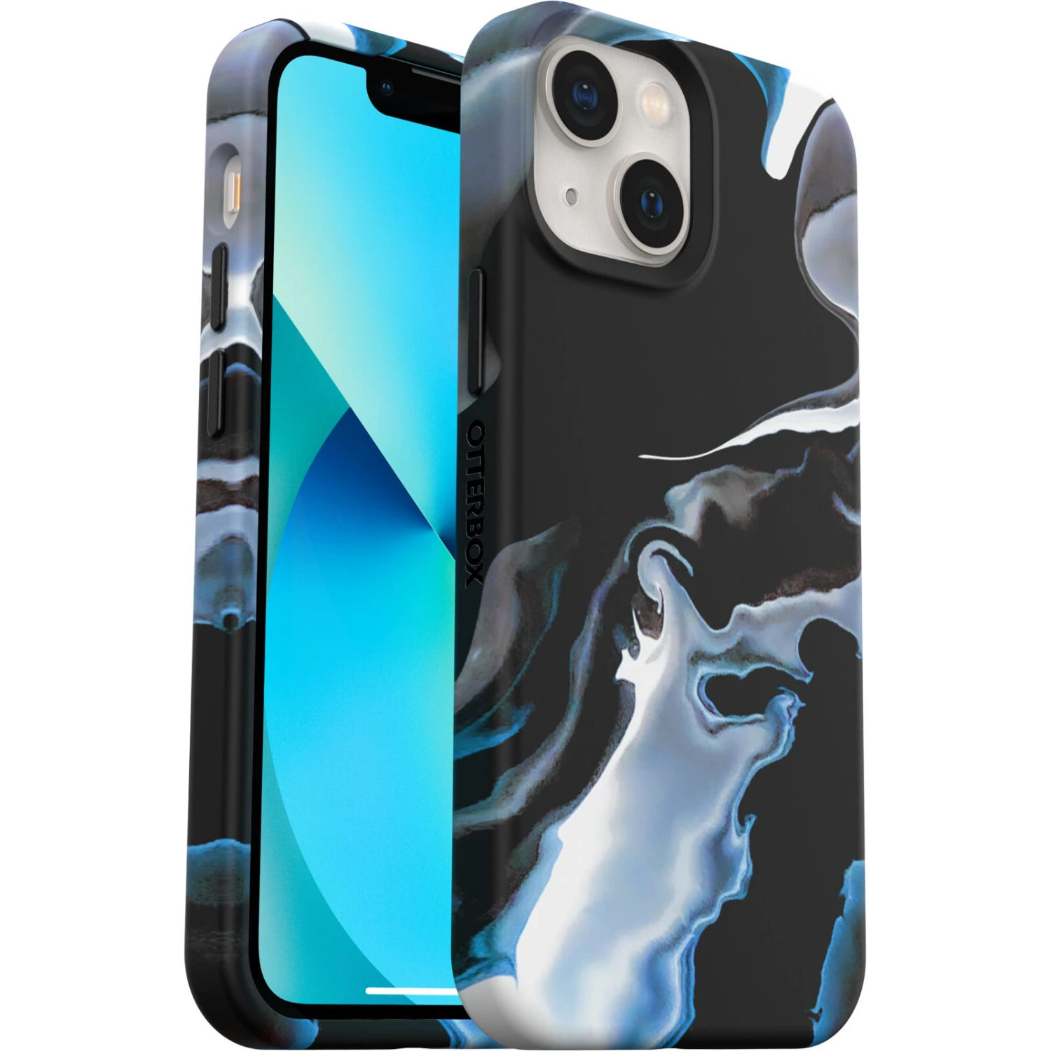 Coque IPhone 13 Mini Figura Series Coque Avec MagSafe Mercury Graphic (Blue / Black) 5 Coque IPhone 13 Mini Figura Series Coque Avec MagSafe Mercury Graphic (Blue / Black) – Image 3