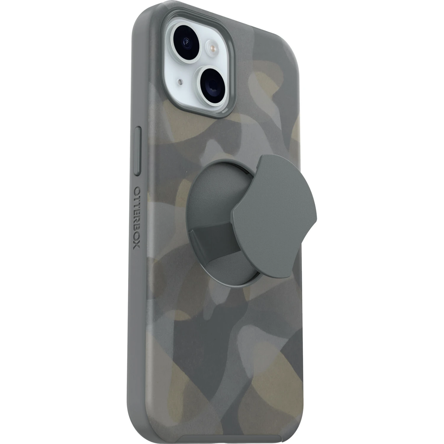 Coque IPhone 15 OtterGrip Symmetry Series Iron Camo (Grey) 5 Coque IPhone 15 OtterGrip Symmetry Series Iron Camo (Grey) – Image 3