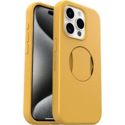 Coque IPhone 15 Pro OtterGrip Symmetry Series Aspen Gleam 2.0 (Yellow)