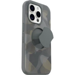 Coque IPhone 15 Pro OtterGrip Symmetry Series Iron Camo (Grey) -Magasin D'Accessoires Mobiles ottergrip iphc23 iron camo 3
