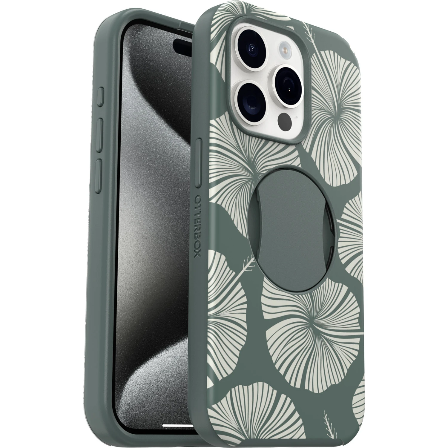 Coque IPhone 15 Pro OtterGrip Symmetry Series Island Getaway (Green) 3 Coque IPhone 15 Pro OtterGrip Symmetry Series Island Getaway (Green)