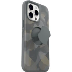 Coque IPhone 15 Pro Max OtterGrip Symmetry Series Iron Camo (Grey) -Magasin D'Accessoires Mobiles ottergrip iphd23 iron camo 3