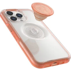 Coque IPhone 13 Pro Otter + Pop Symmetry Clear Series Melondramatic (Clear / Orange) -Magasin D'Accessoires Mobiles otterpop symm clear iphp21 melondramatic 3