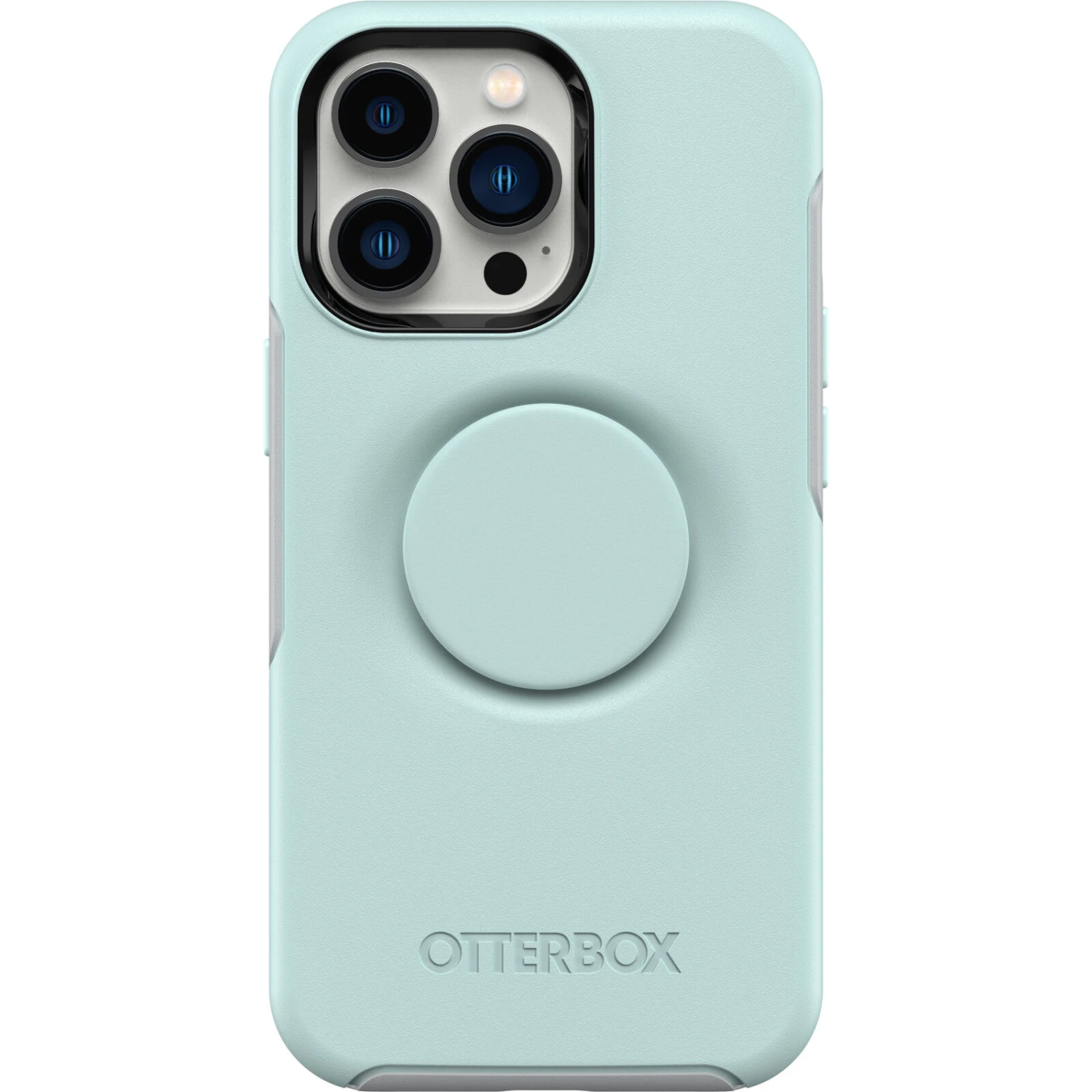 Coque IPhone 13 Pro Otter + Pop Symmetry Series Tranquil Waters (Light Teal / Grey) 3 Coque IPhone 13 Pro Otter + Pop Symmetry Series Tranquil Waters (Light Teal / Grey)