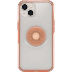 Coque IPhone 13 Otter + Pop Symmetry Clear Series Melondramatic (Clear / Orange)