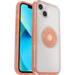 Coque IPhone 13 Otter + Pop Symmetry Clear Series Melondramatic (Clear / Orange) -Magasin D'Accessoires Mobiles otterpop symmetry clear iph21 melondramatic 6