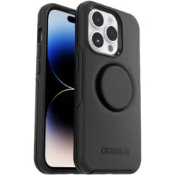 Coque IPhone 14 Pro Otter + Pop Symmetry Series Black