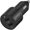 Chargeur De Voiture Double Port USB-A Premium Chargeur Black
