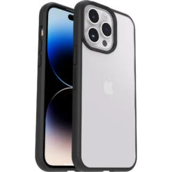 Coque IPhone 14 Pro Max React Series Black Crystal (Clear/Black) -Magasin D'Accessoires Mobiles react iphd22 black crystal 3