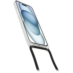 IPhone 15 Plus Coque Avec Cordon React Series Necklace MagSafe Stardust (Clear Glitter) -Magasin D'Accessoires Mobiles react necklace iphb23 stardust 3