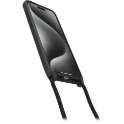 IPhone 15 Pro Max Coque Avec Cordon React Series Necklace MagSafe Black -Magasin D'Accessoires Mobiles react necklace iphd23 black 3