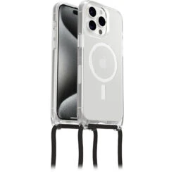 IPhone 15 Pro Max Coque Avec Cordon React Series Necklace MagSafe Clear -Magasin D'Accessoires Mobiles react necklace iphd23 clear 4