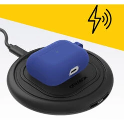 Coque Apple AirPods (3e Gén) Coque Soft Touch Blueberry Tarte (Blue) -Magasin D'Accessoires Mobiles soft touch airpods 3rd gen blueberry tarte wireless charging 3