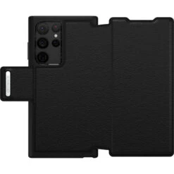 Coque Galaxy S22 Ultra Strada Folio Shadow (Black) -Magasin D'Accessoires Mobiles strada galaxy s22 ultra ty 2