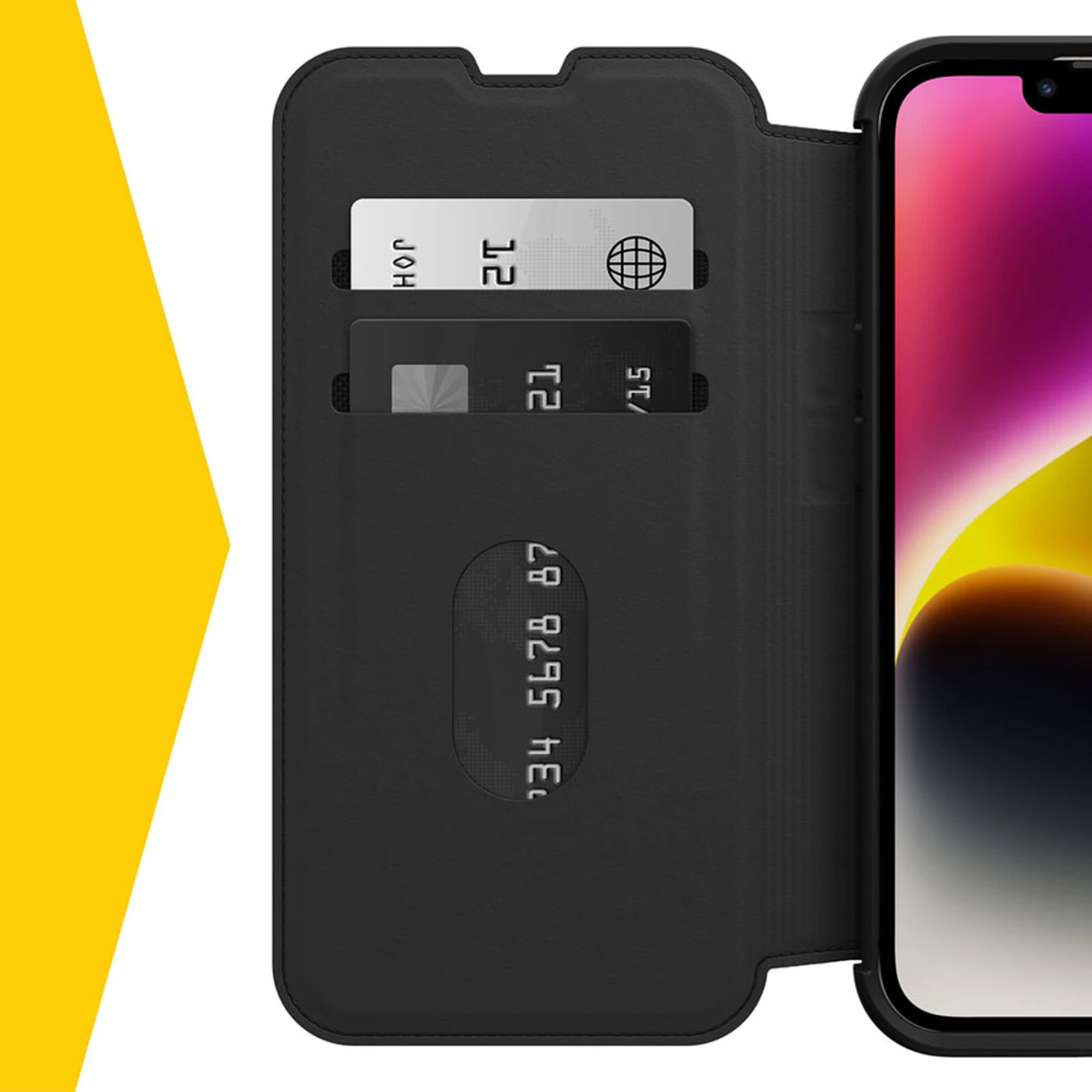 Coque IPhone 14 Strada Series Shadow (Black) 4 Coque IPhone 14 Strada Series Shadow (Black) – Image 2