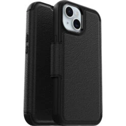 IPhone 15 Coque Strada Series Folio MagSafe Shadow (Black) -Magasin D'Accessoires Mobiles strada ipha23 black 4