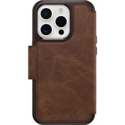 IPhone 15 Pro Coque Strada Series Folio MagSafe Espresso (Brown)