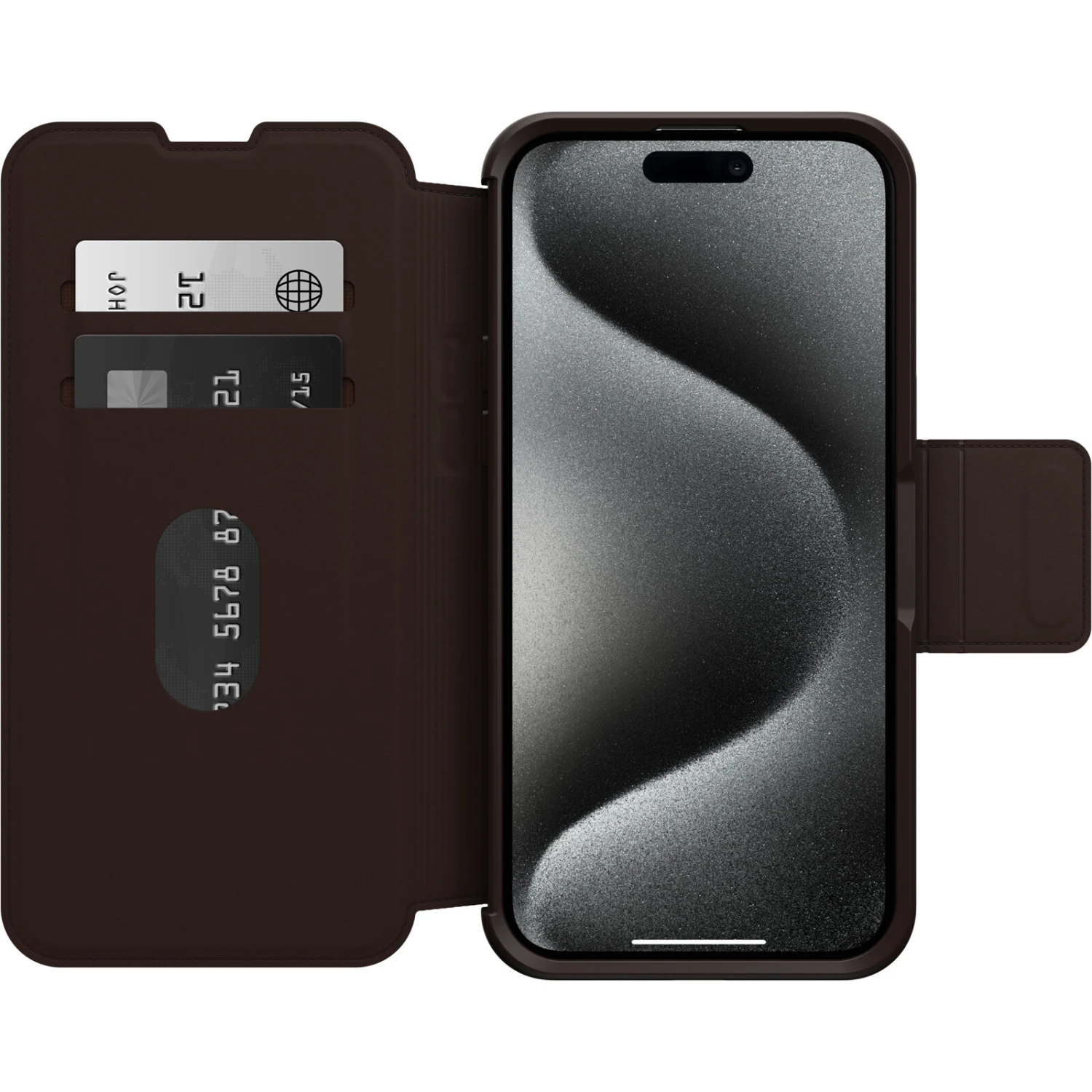 IPhone 15 Pro Max Coque Strada Series Folio MagSafe Espresso (Brown) 4 IPhone 15 Pro Max Coque Strada Series Folio MagSafe Espresso (Brown) – Image 2