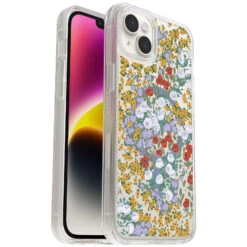 IPhone 14 Plus Case For MagSafe Symmetry Series Clear Antimicrobial For MagSafe Flower Fields (Graphic)