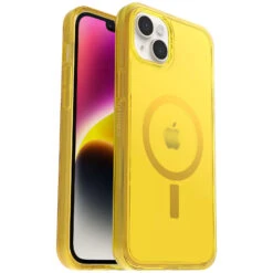 IPhone 14 Plus Case For MagSafe Symmetry Series Clear Antimicrobial For MagSafe Sun Day (Yellow)
