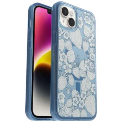 Coque IPhone 14 Plus Symmetry+ Series Clear Avec MagSafe Vintage Strawberry (Blue)