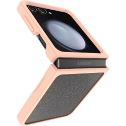 Coque Galaxy Z Flip5 Thin Flex Series Sweet Peach (Peach/Stardust) -Magasin D'Accessoires Mobiles thin flex galaxy z flip 5 sweet peach 3